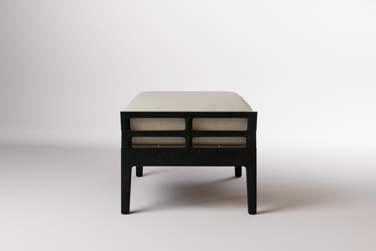 Vienna Outdoor Ottoman Aluminium