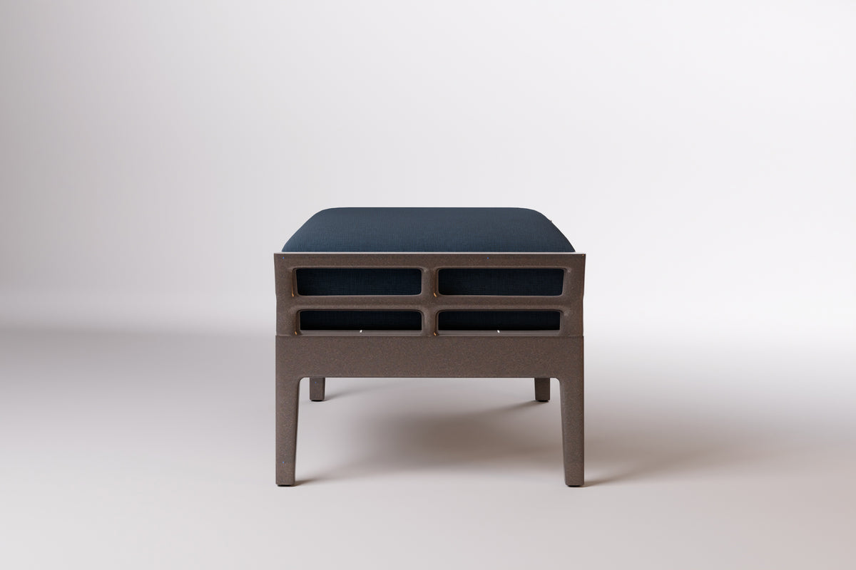 Vienna Outdoor Ottoman Aluminium