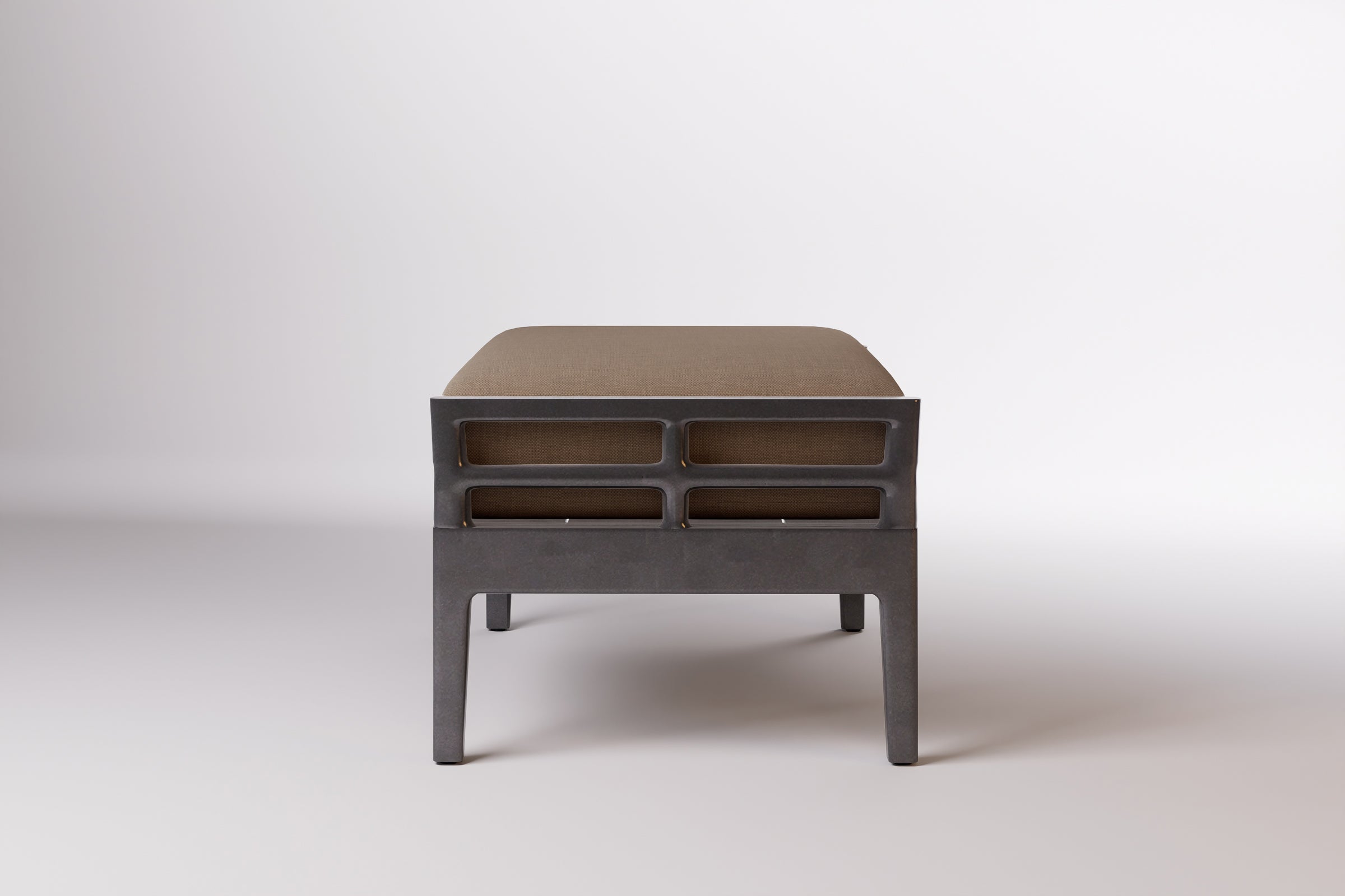 Vienna Outdoor Ottoman Aluminium