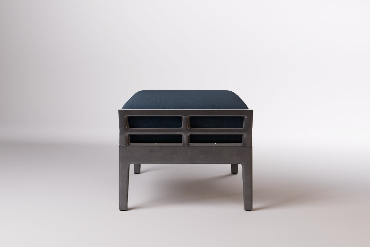 Vienna Outdoor Ottoman Aluminium