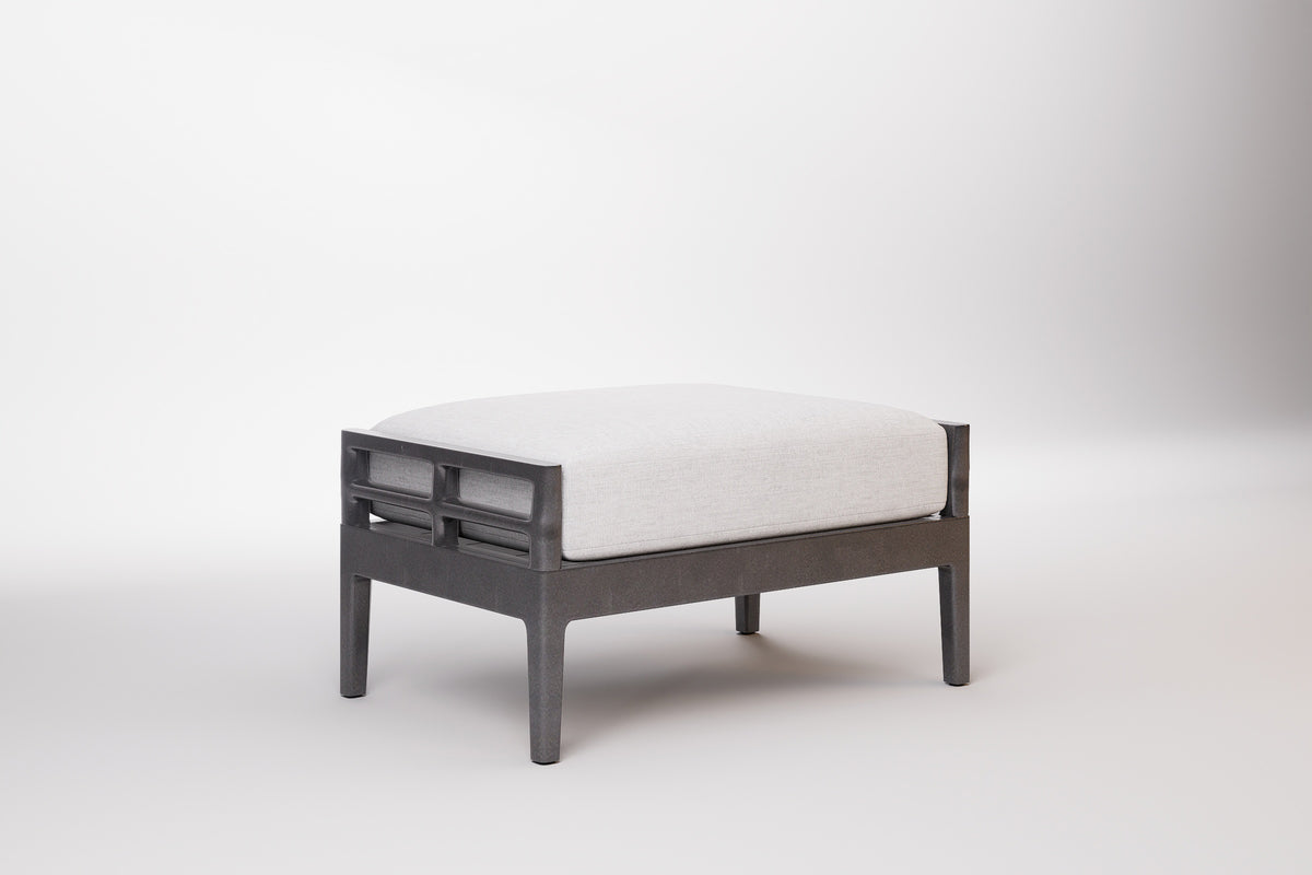 Vienna Outdoor Ottoman Aluminium
