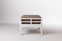 Vienna Outdoor Ottoman Aluminium