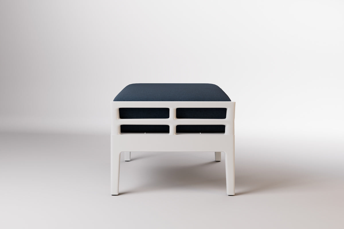 Vienna Outdoor Ottoman Aluminium