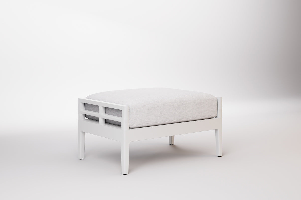Vienna Outdoor Ottoman Aluminium