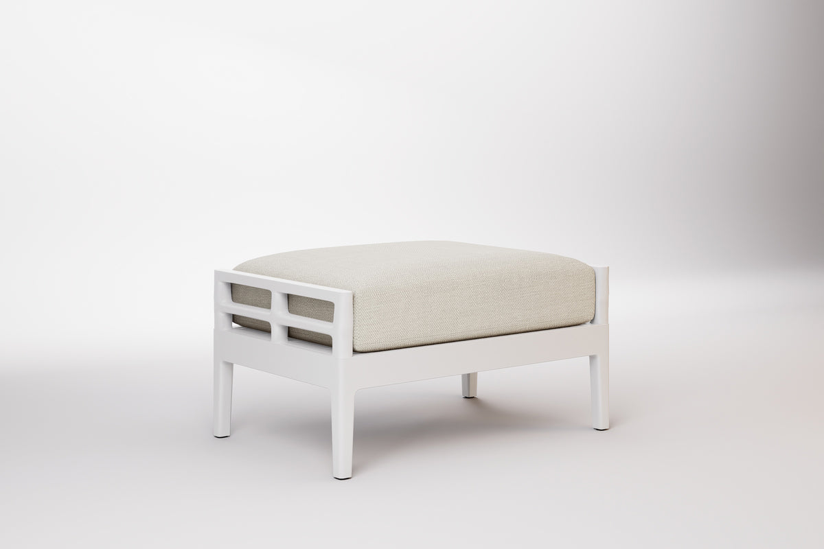 Vienna Outdoor Ottoman Aluminium