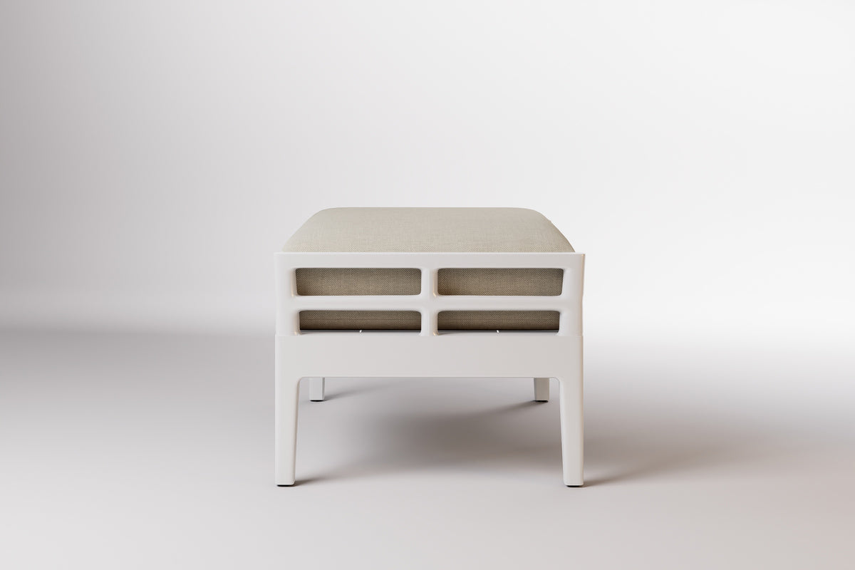 Vienna Outdoor Ottoman Aluminium