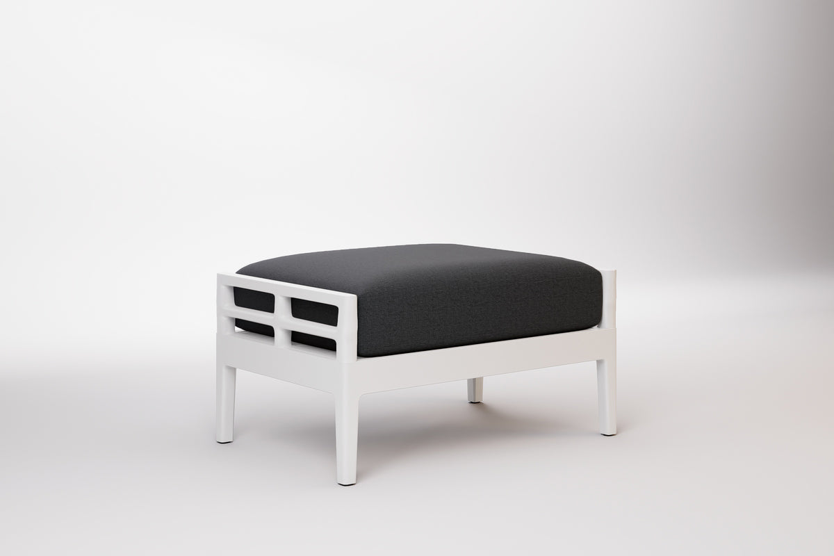 Vienna Outdoor Ottoman Aluminium