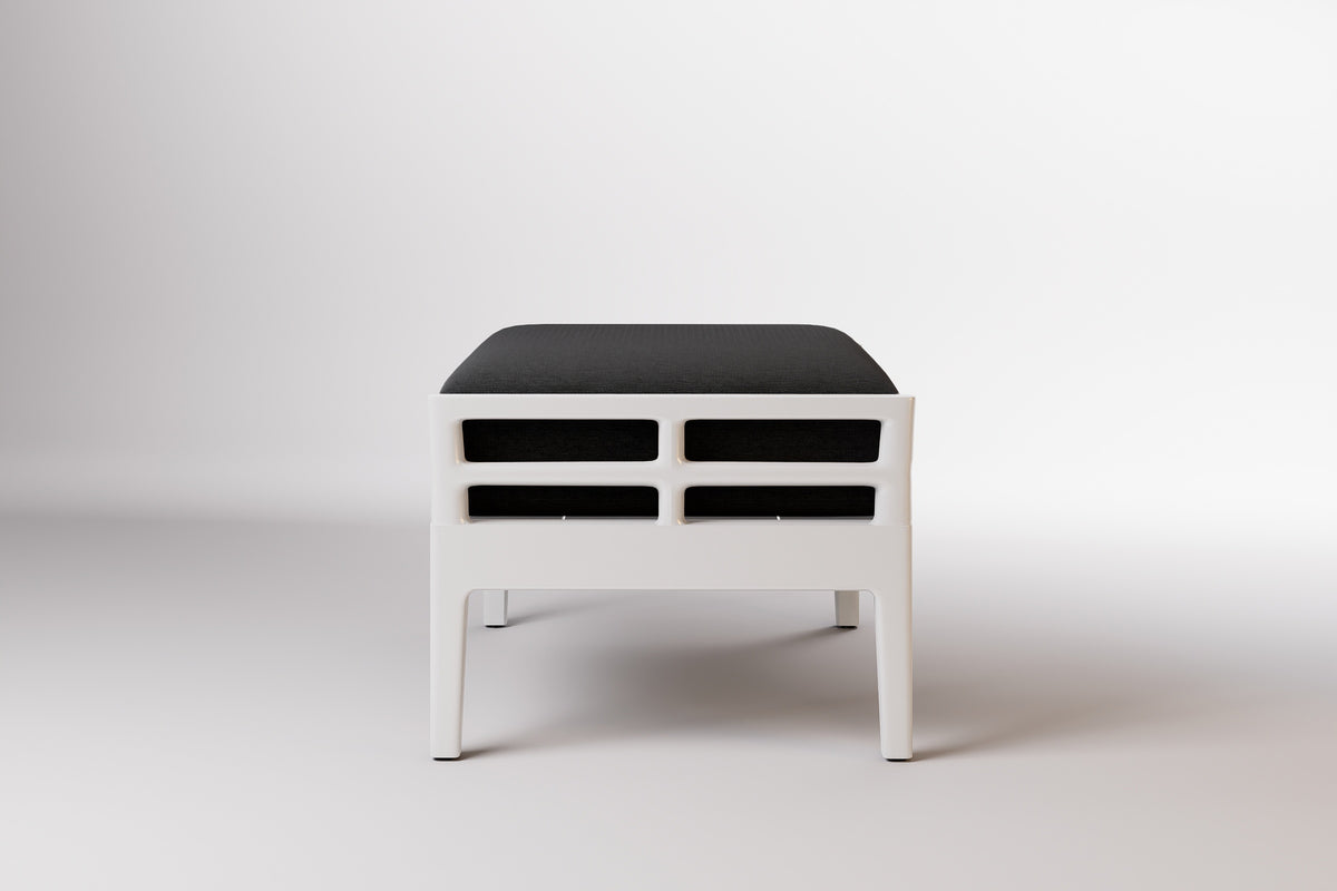 Vienna Outdoor Ottoman Aluminium