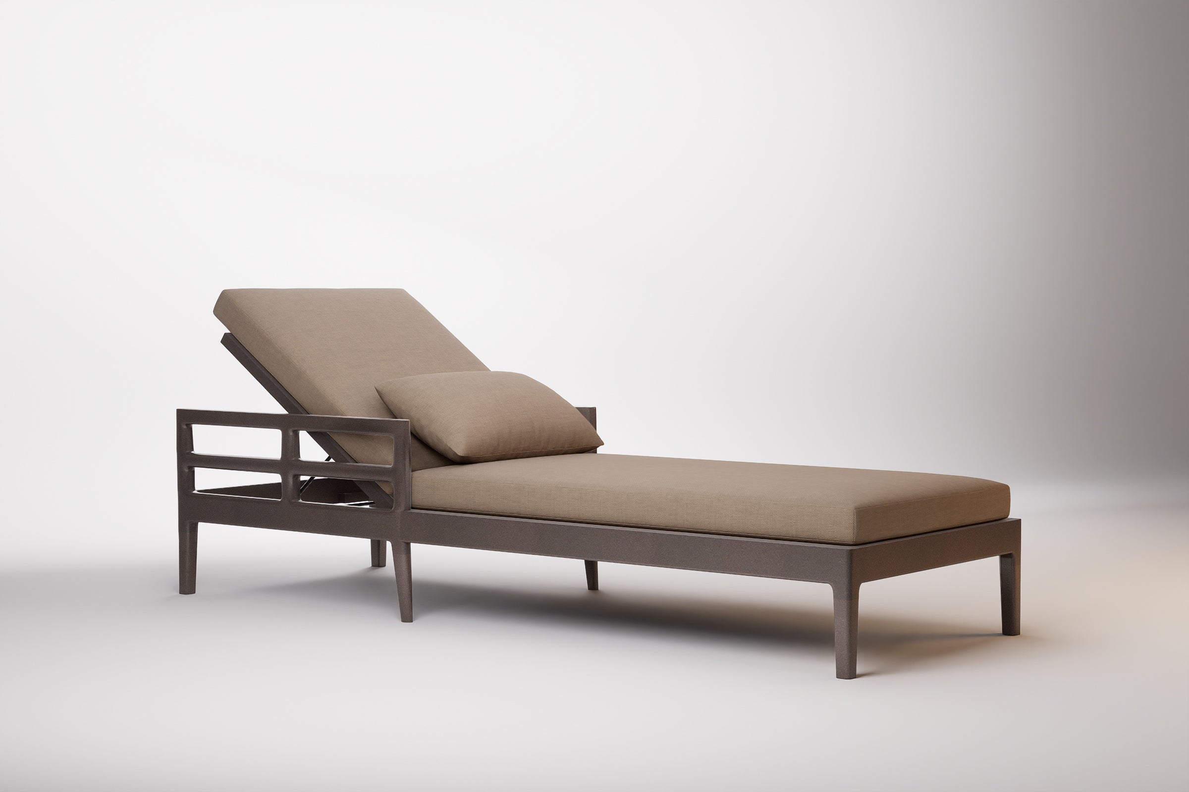 Vienna Outdoor Sun Lounge Aluminium