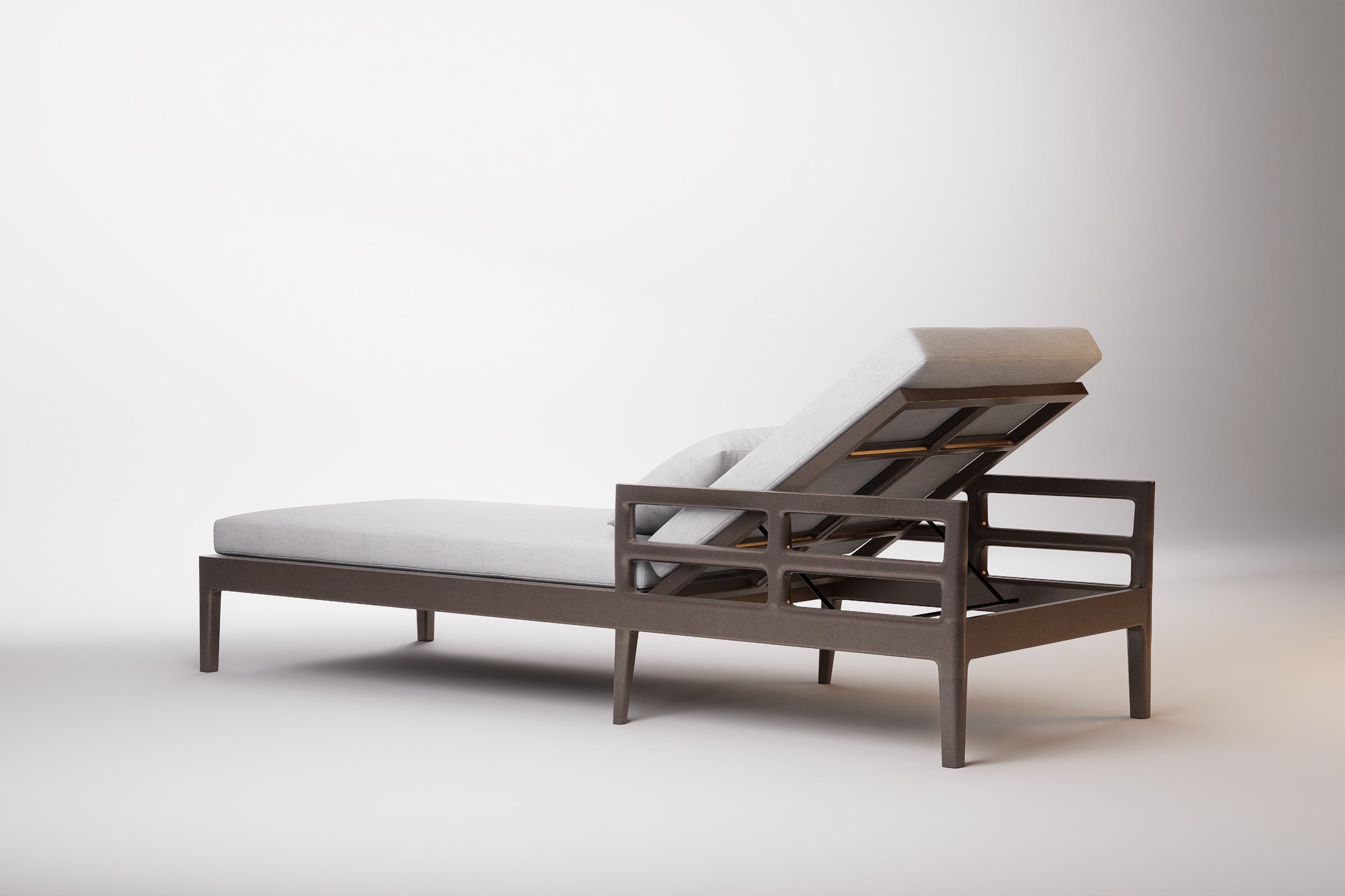 Vienna Outdoor Sun Lounge Aluminium