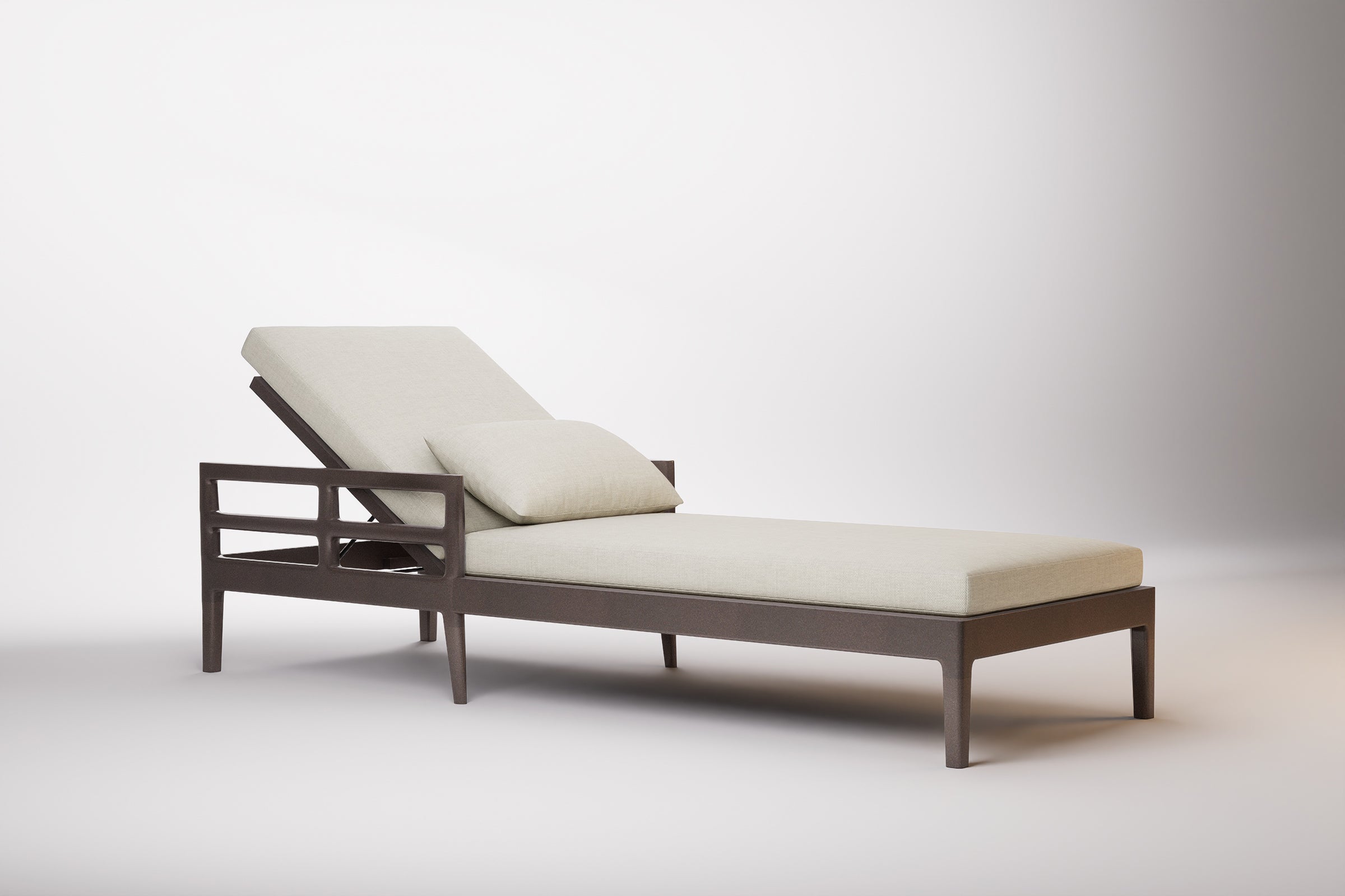 Vienna Outdoor Sun Lounge Aluminium