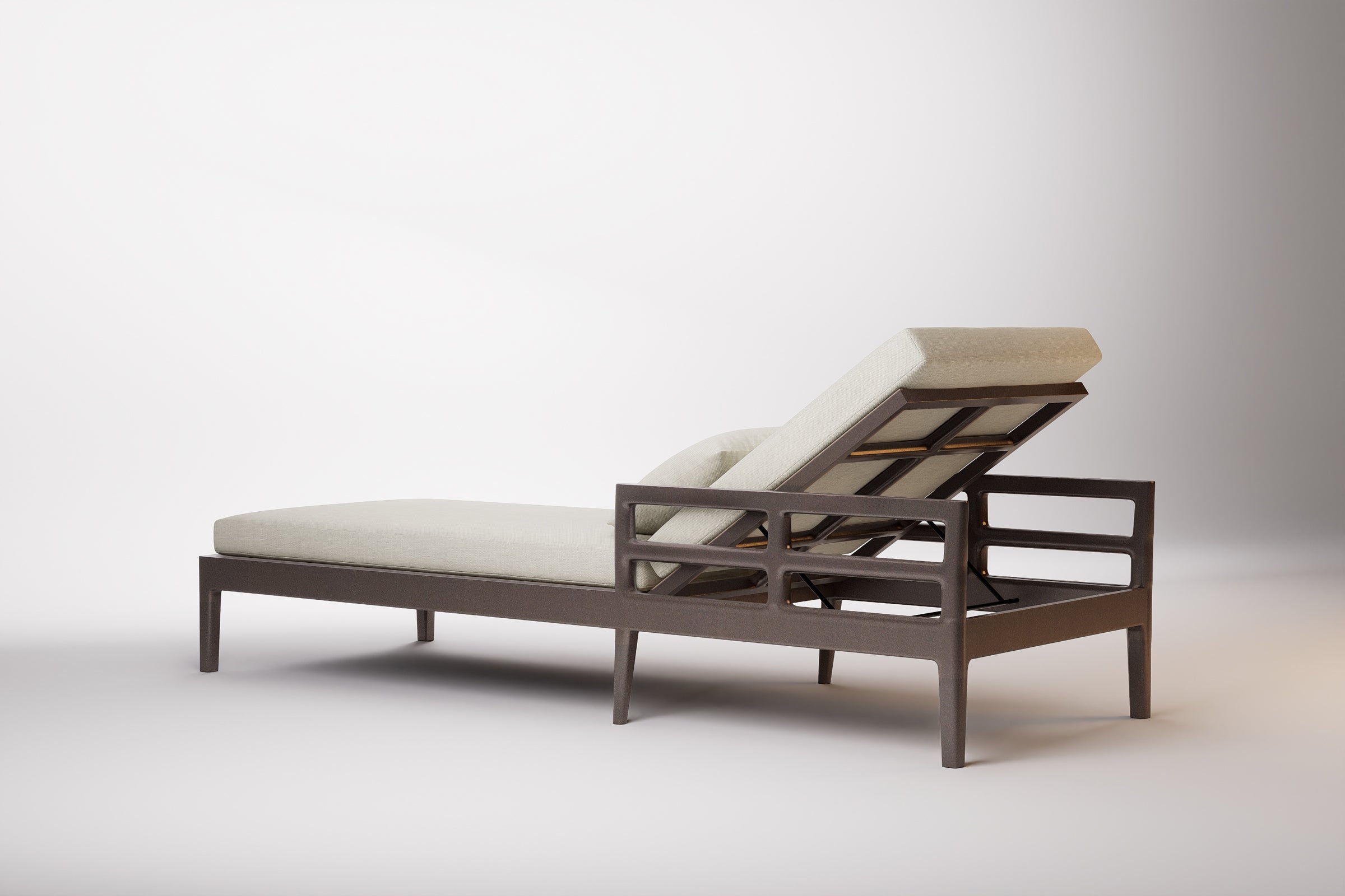 Vienna Outdoor Sun Lounge Aluminium