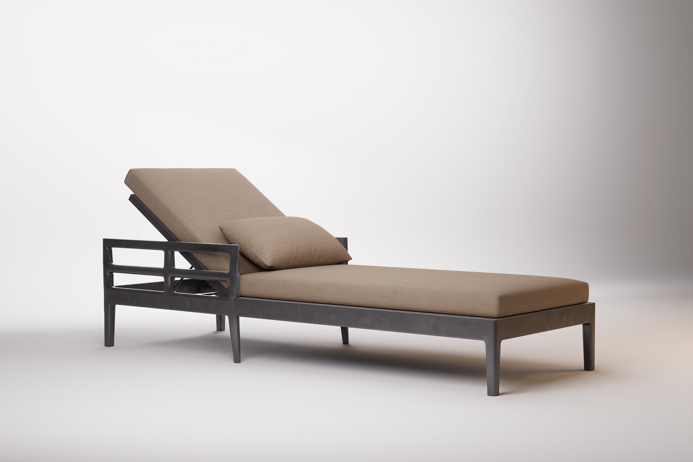 Vienna Outdoor Sun Lounge Aluminium