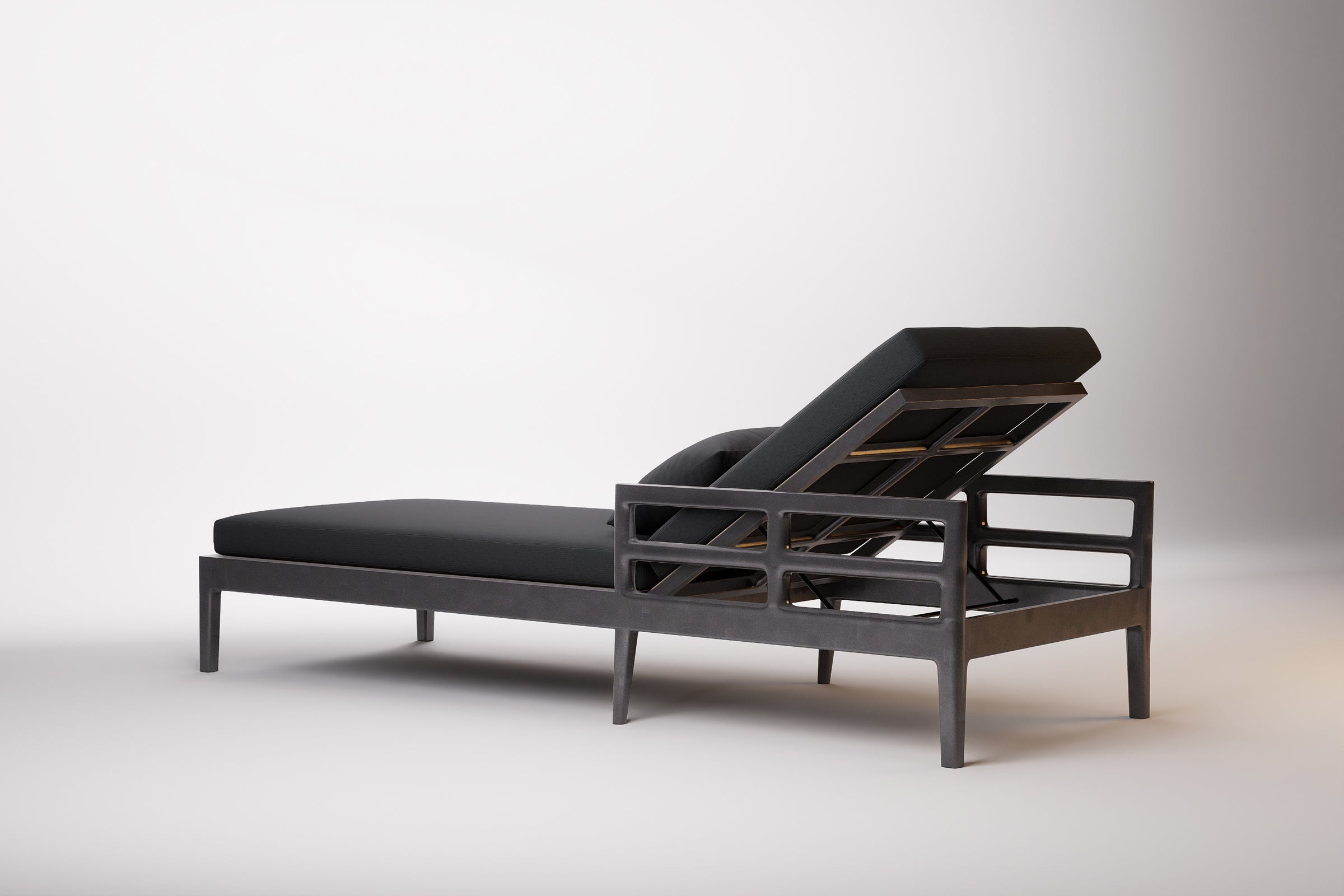 Vienna Outdoor Sun Lounge Aluminium