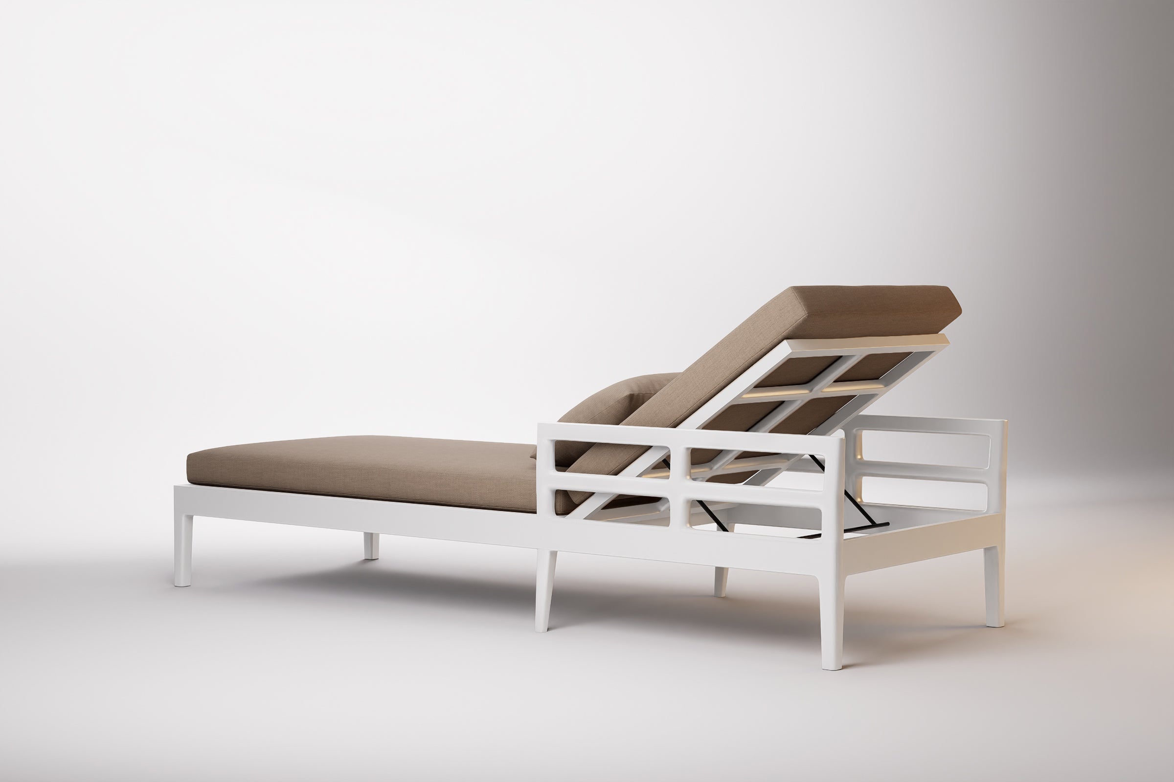Vienna Outdoor Sun Lounge Aluminium