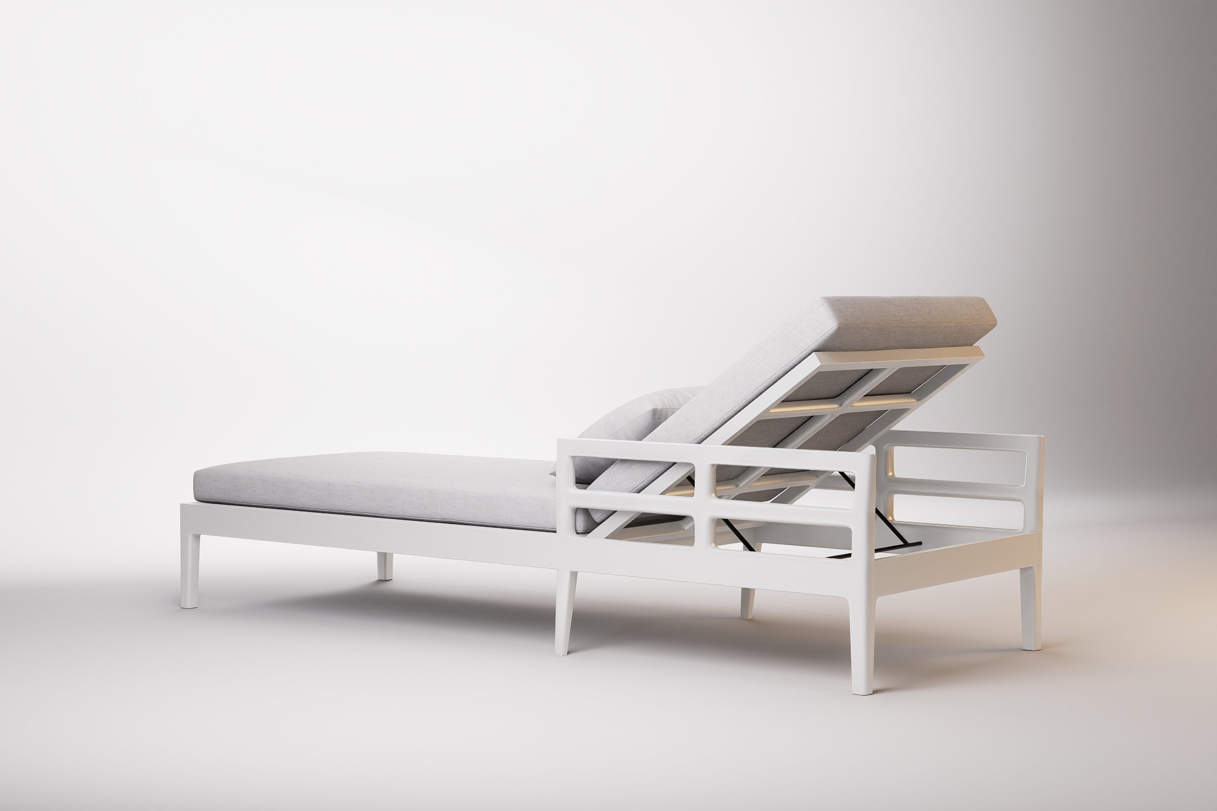 Vienna Outdoor Sun Lounge Aluminium