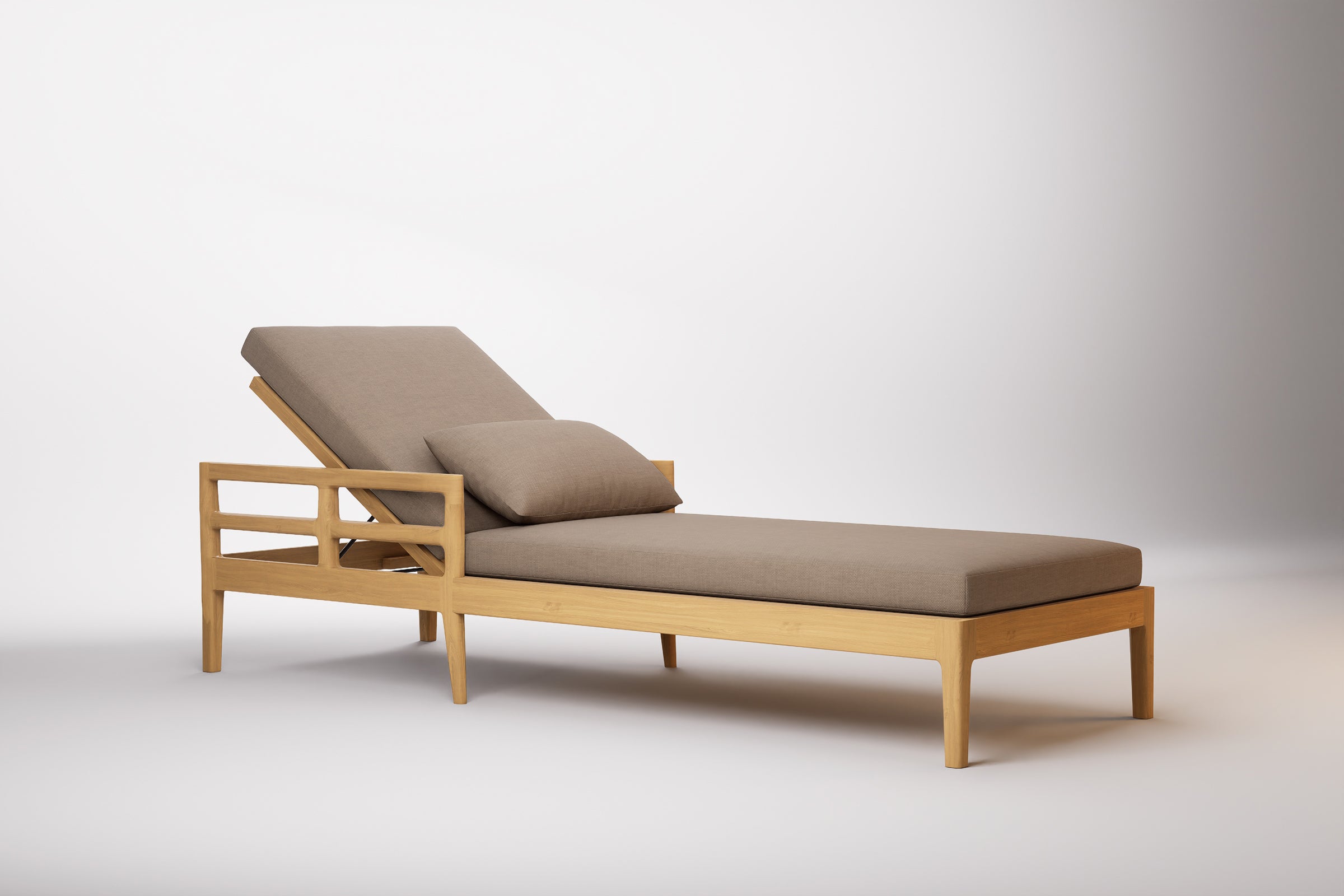 Vienna Outdoor Sun Lounge Teak