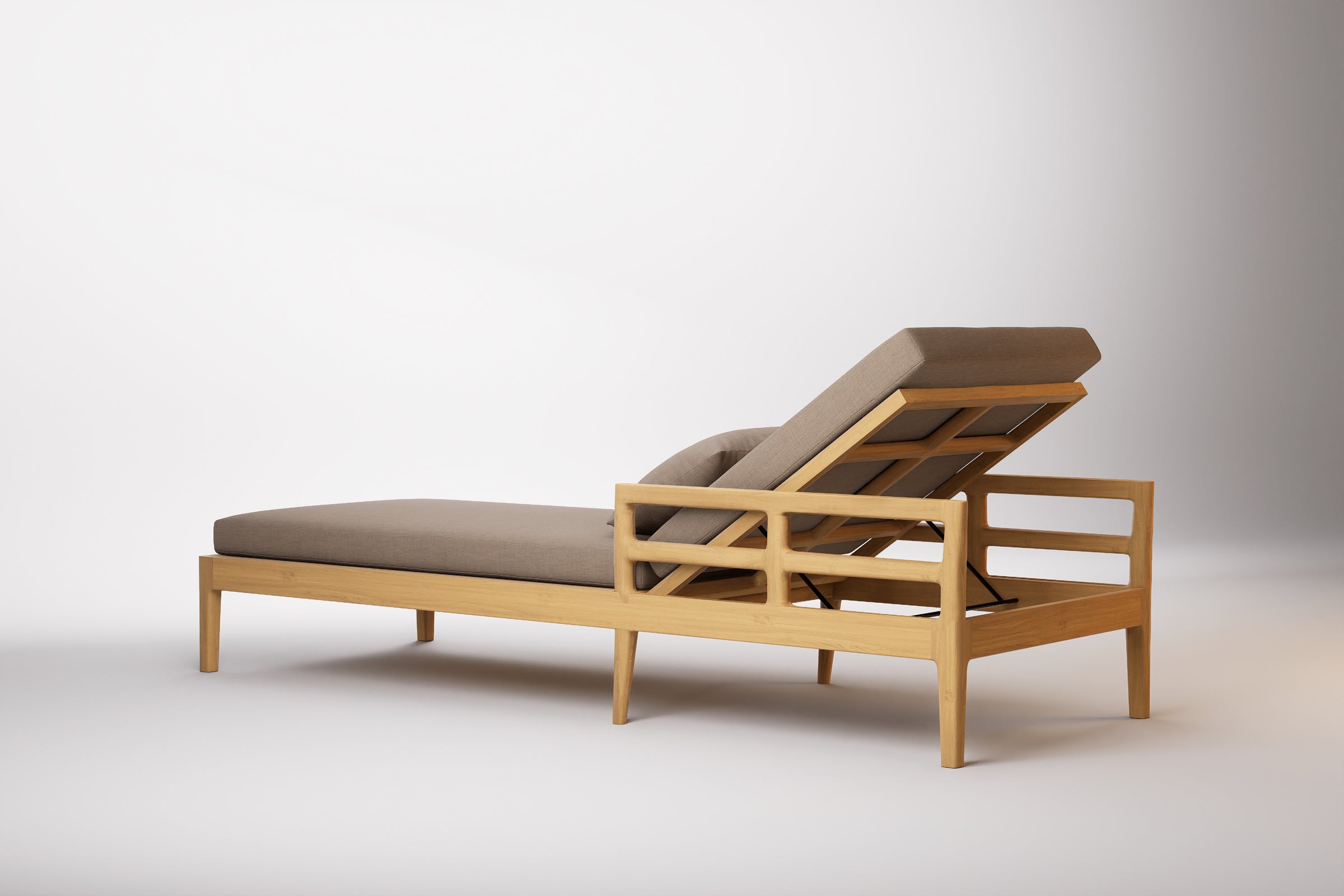 Vienna Outdoor Sun Lounge Teak