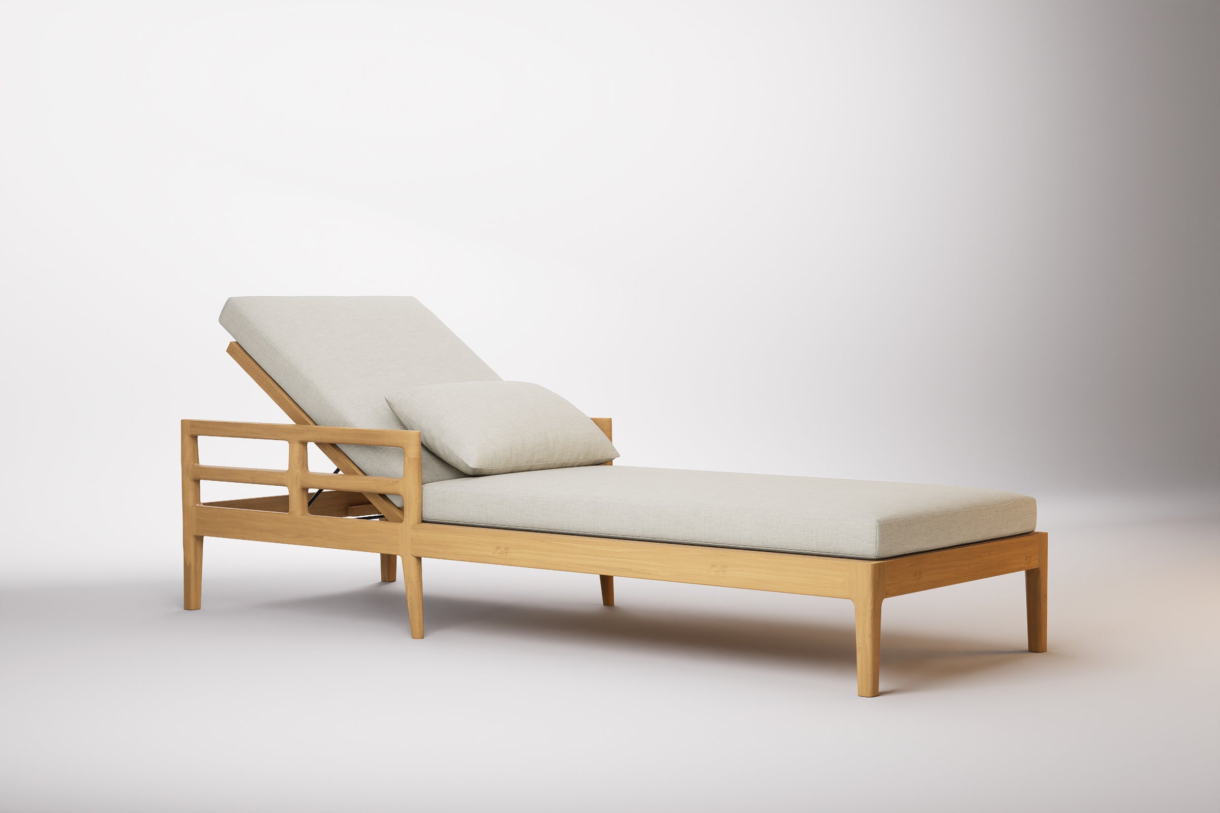Vienna Outdoor Sun Lounge Teak