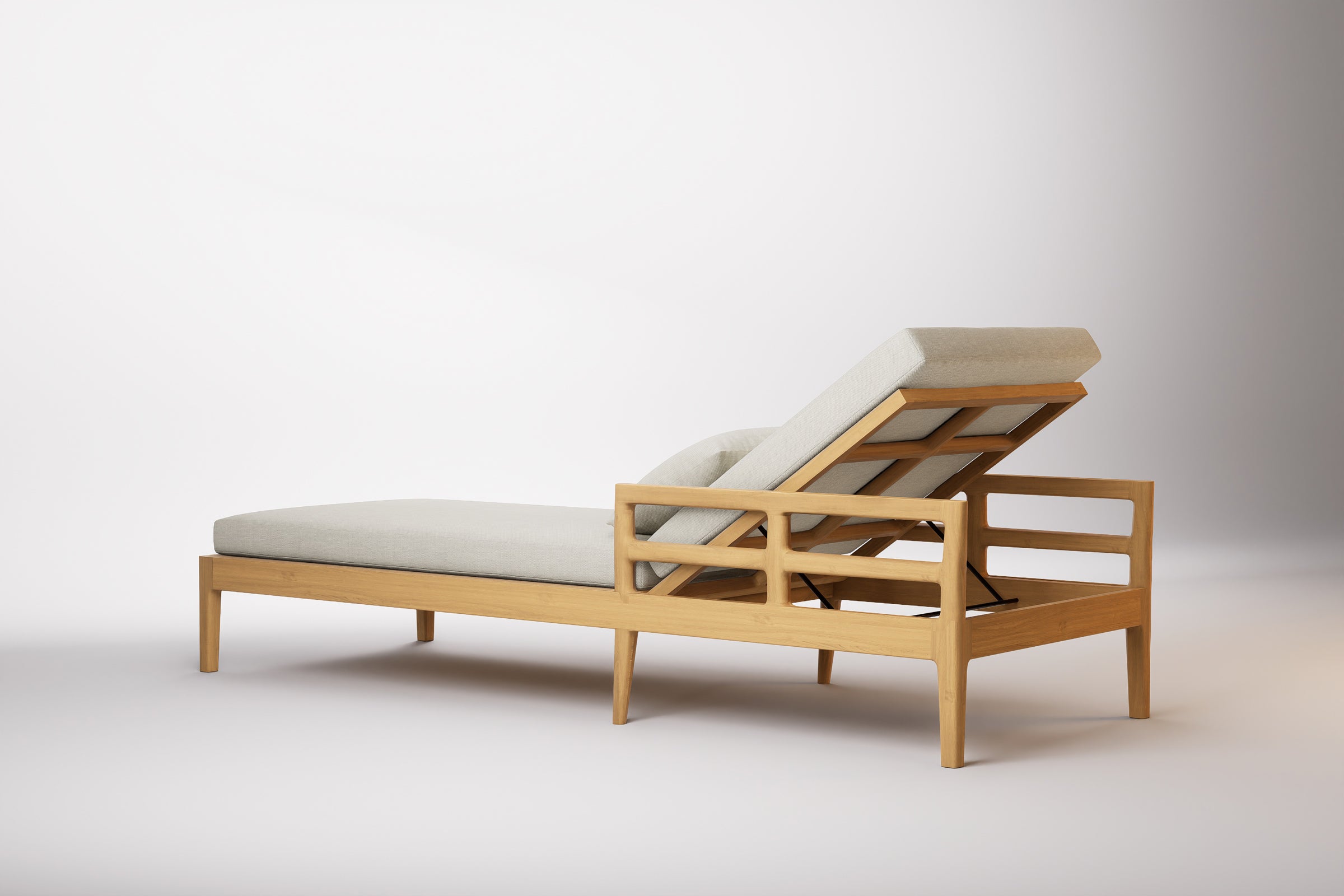 Vienna Outdoor Sun Lounge Teak