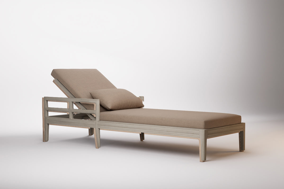 Vienna Outdoor Sun Lounge Teak