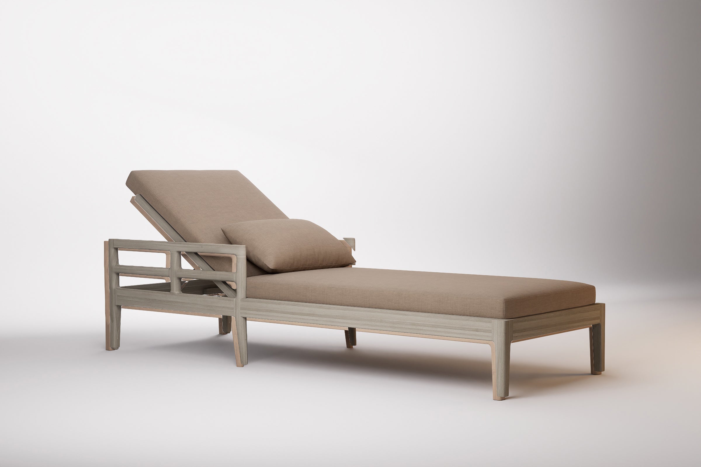 Vienna Outdoor Sun Lounge Teak