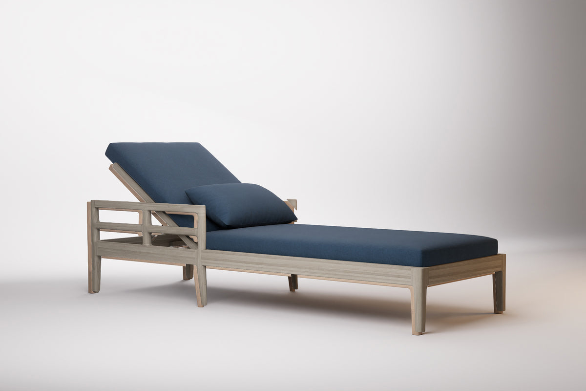 Vienna Outdoor Sun Lounge Teak