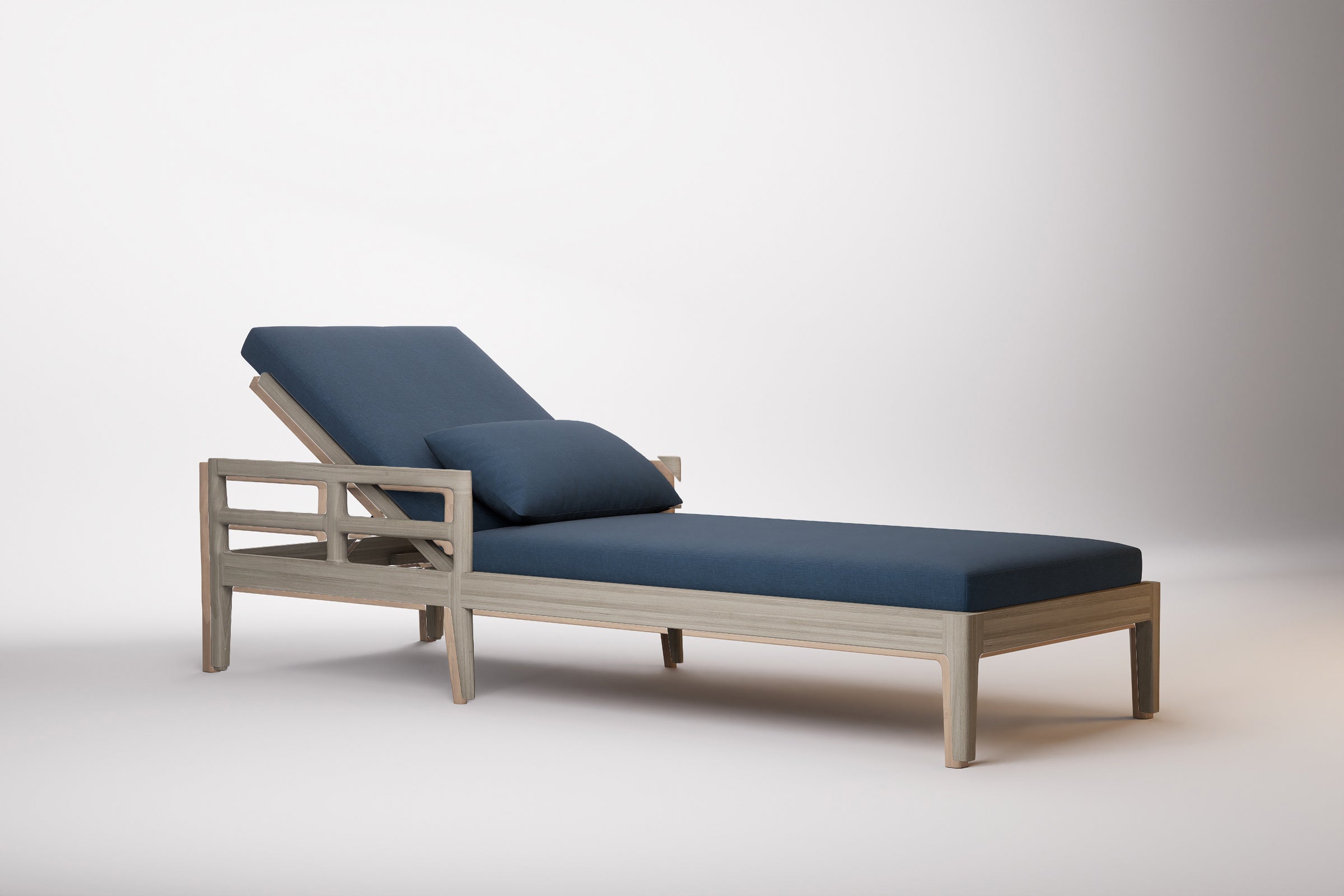 Vienna Outdoor Sun Lounge Teak