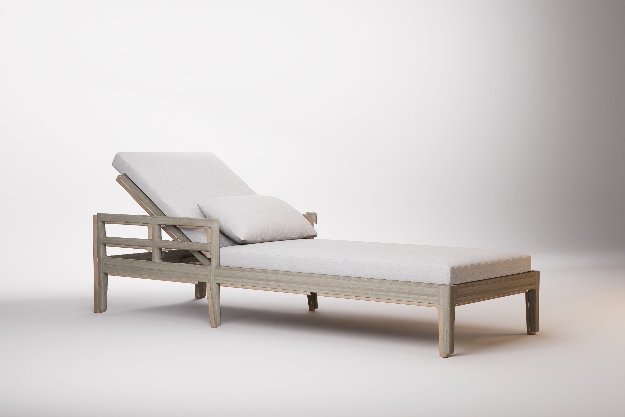 Vienna Outdoor Sun Lounge Teak