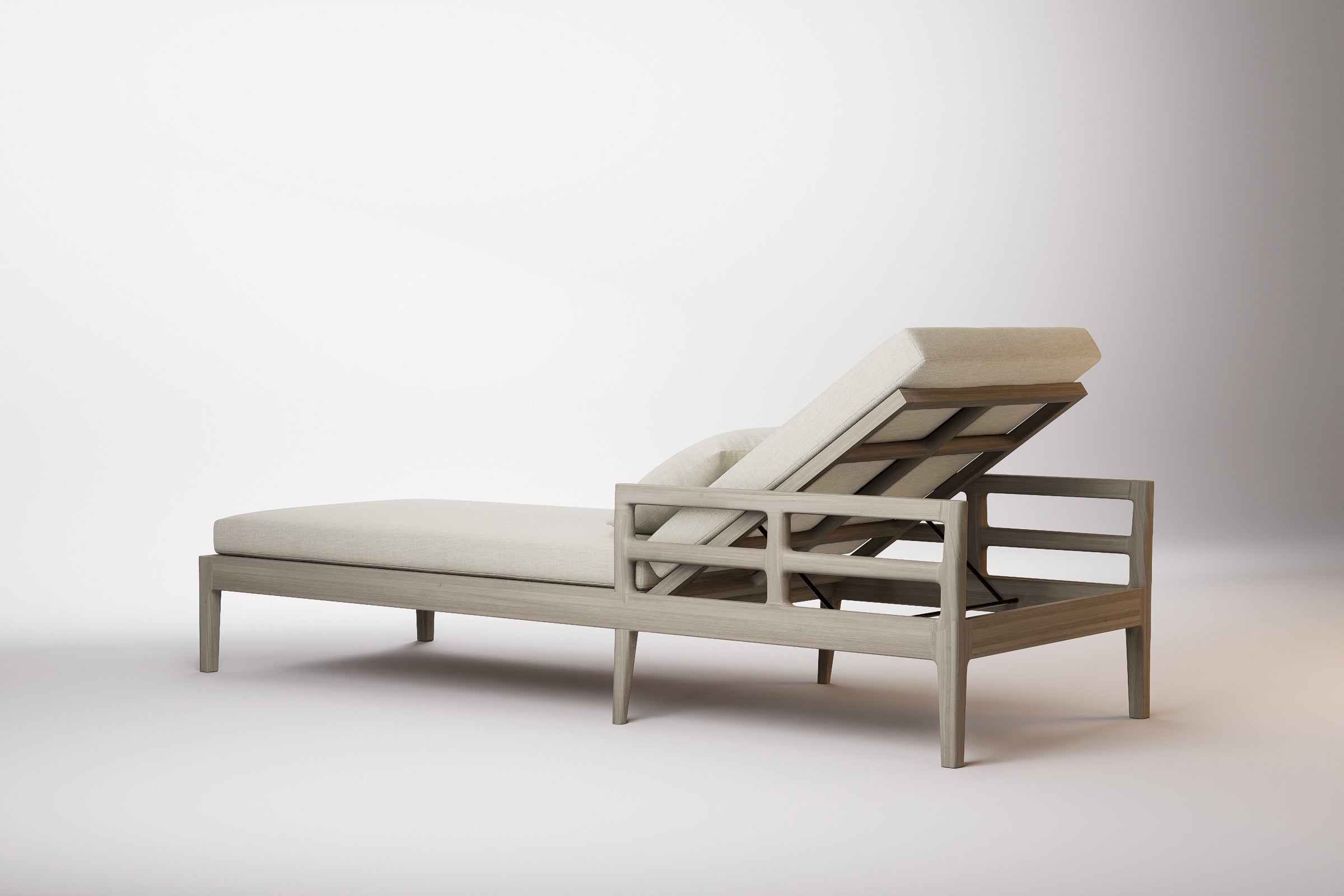 Vienna Outdoor Sun Lounge Teak