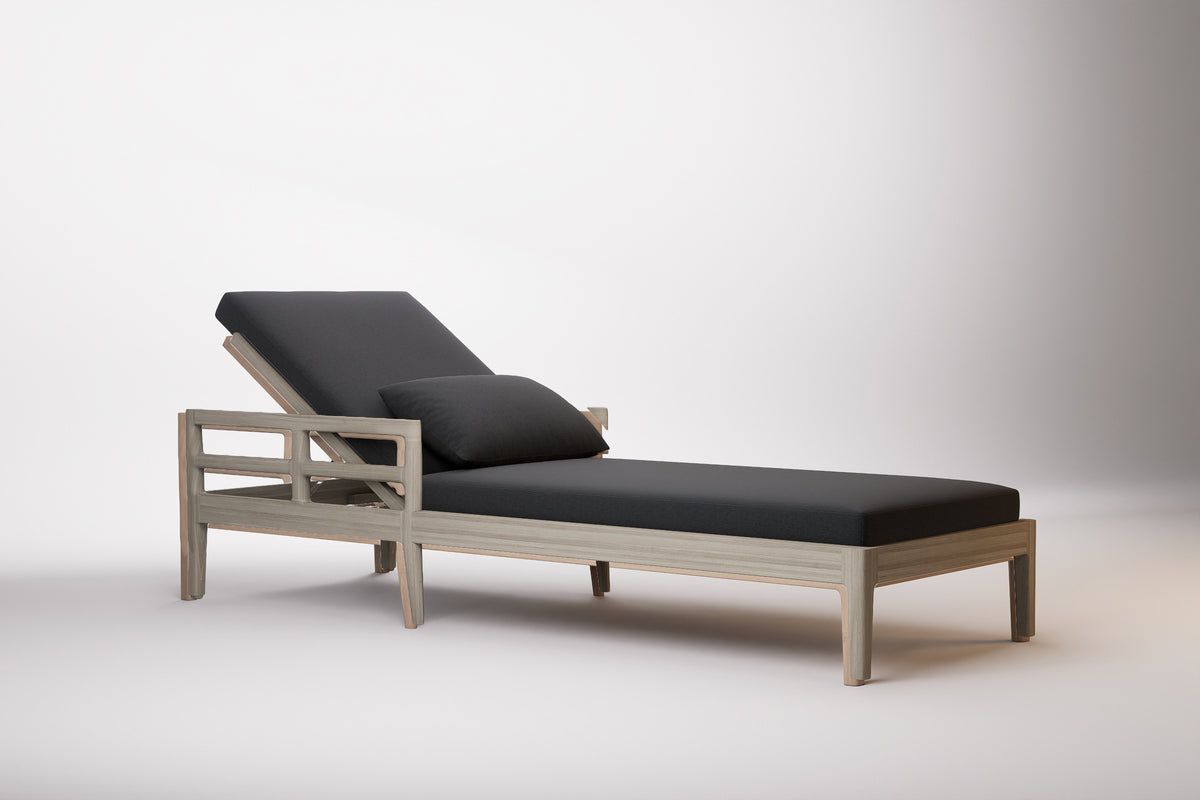 Vienna Outdoor Sun Lounge Teak