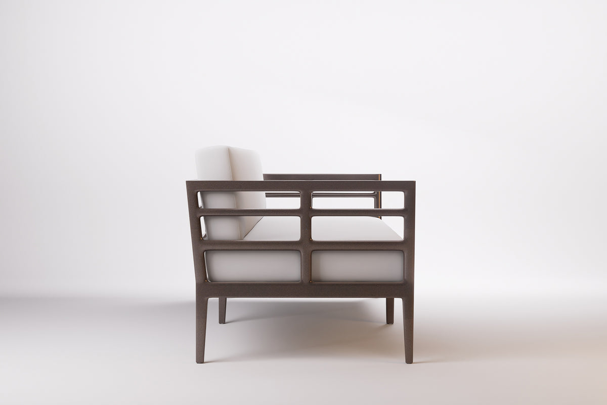 Vienna Outdoor Sofa 3 Seat Aluminium