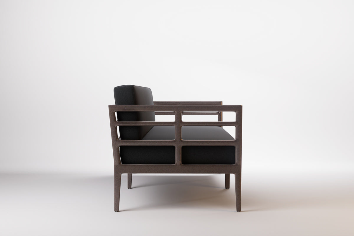 Vienna Outdoor Sofa 3 Seat Aluminium