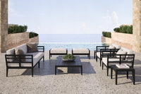 Vienna Outdoor Ottoman Aluminium